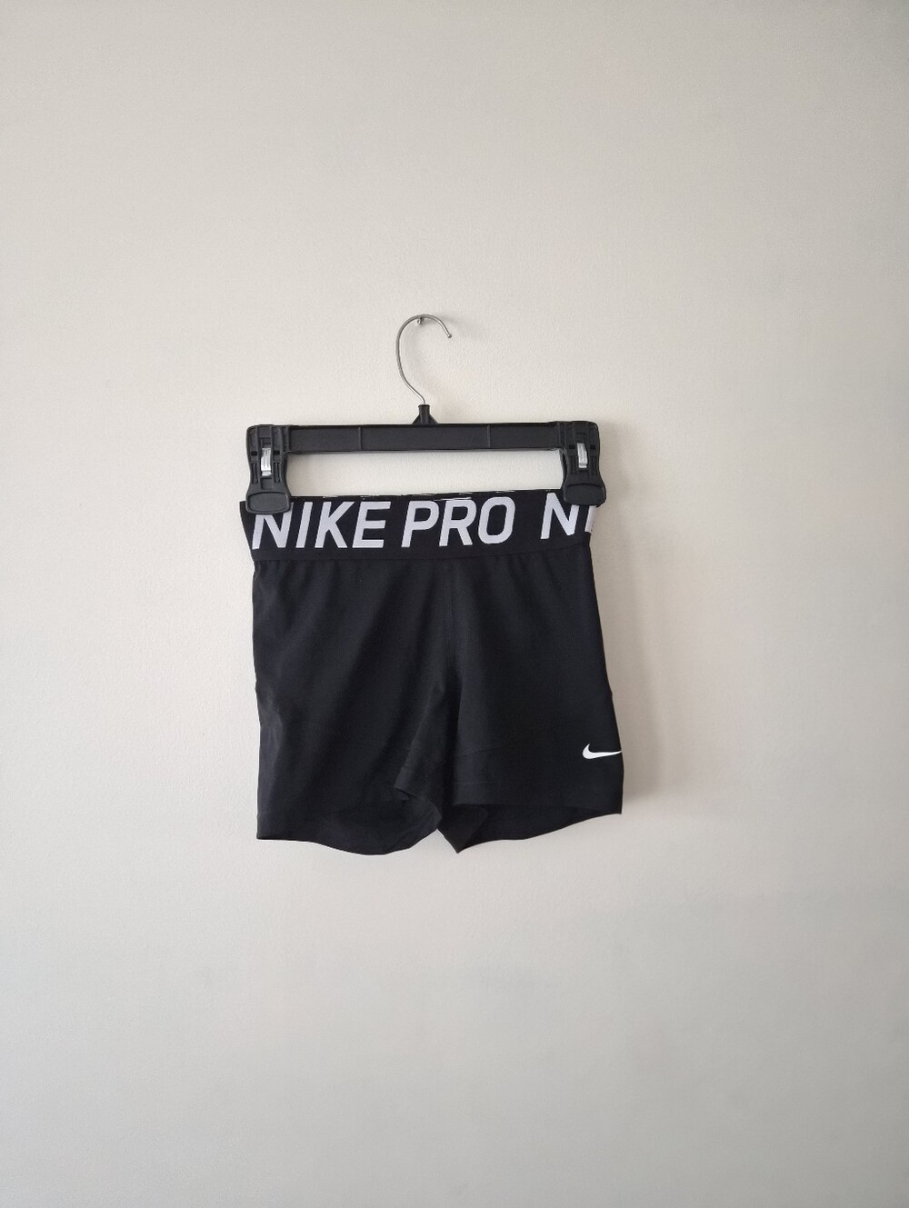 Nike Black Performance Mid-Rise Training Shorts